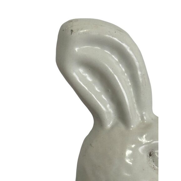 Shabby Chick Style Bunny Rabbit Plate Hanger White 15x8 - Picture 6 of 15